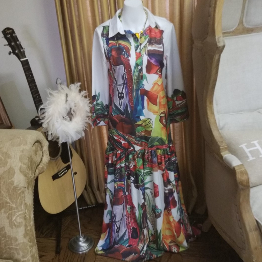 Printed Maxi dress
